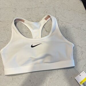 Nike Dri-FIT white sports bra